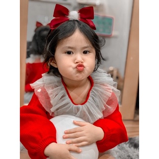(ảnh thật mẫu đeo) bờm tóc noel cho bé