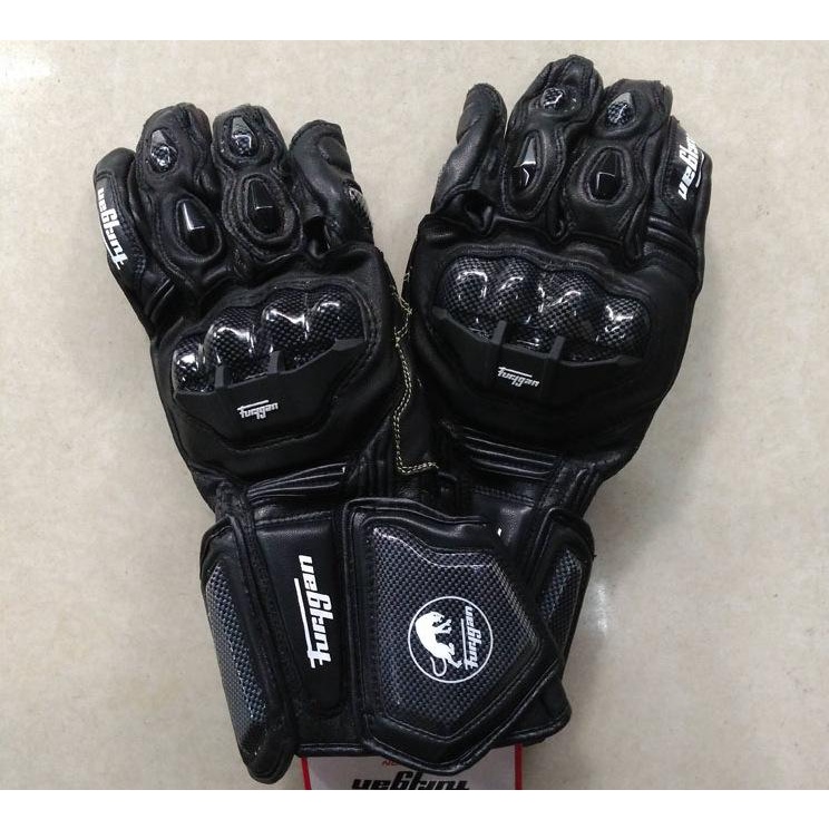 Găng Tay Lái Xe Bằng Da Phối Sợi Carbon Chống Rơi Tiện Dụng Cho Jaguar Furygan AFS10