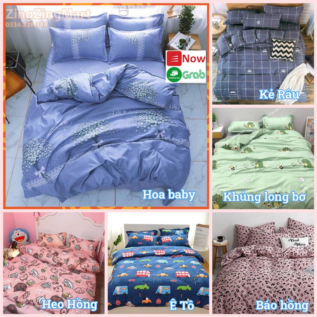 Vỏ chăn mẫu Ô tô Sét 5 món kèm ga gối, vỏ gối ôm 35x105cm ( Mẫu đẹp lắm nha)