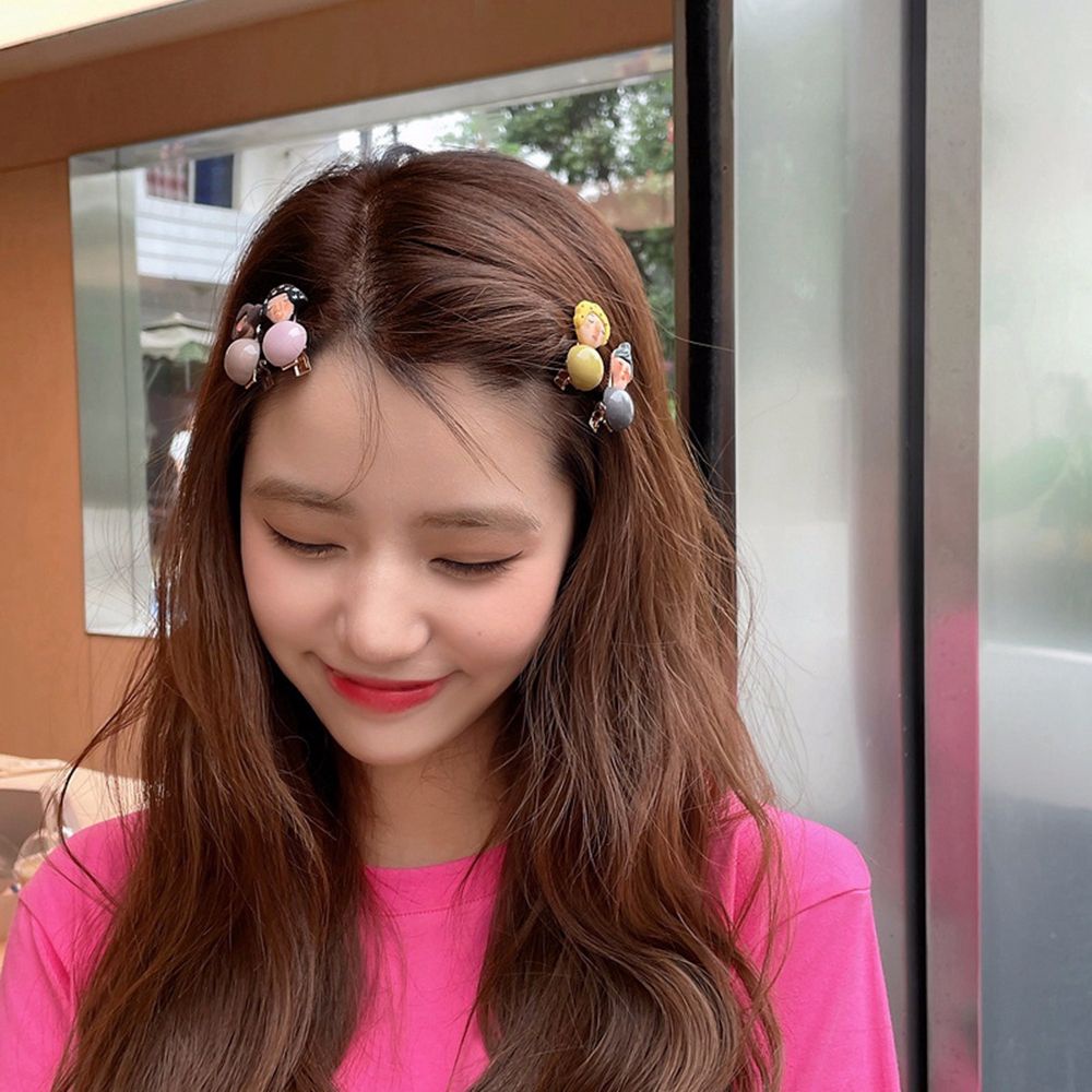 Kẹp Tóc Mỏ Vịt Hình Thỏ Hoạt Hình Đơn Giản Dễ Thương Phong Cách Hàn Quốc Cho Nữ