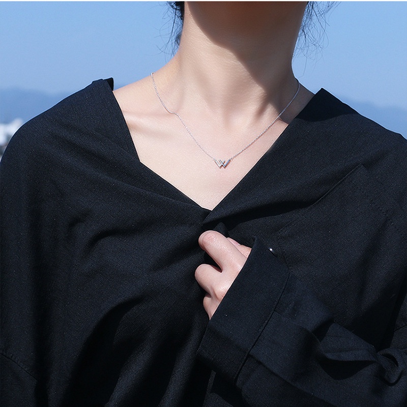 Vòng cổ nữ hình chữ V đơn giản thời trang Vòng cổ xương đòn nâng cao
