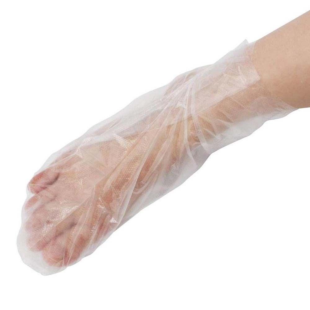 Set 100 Túi Bọc Bàn Chân Bằng Nhựa Trong Suốt Dùng Một Lần