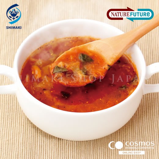 Súp rau củ cà chua ăn liền Cosmos Food, 100% organic - Số lượng: 1 viên [nội địa Nhật Bản]