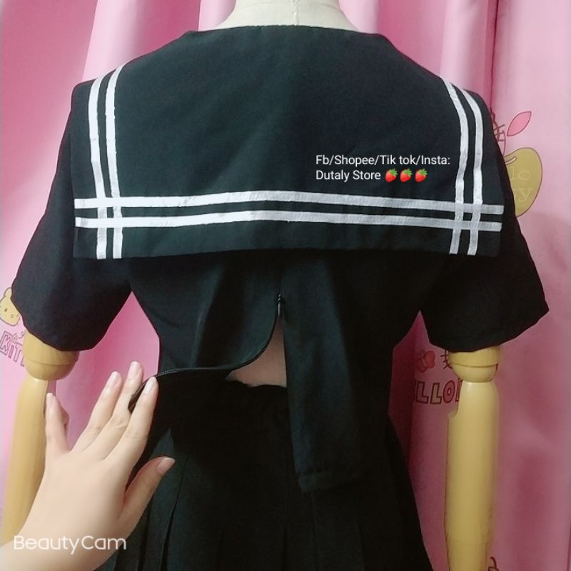 Girl 40 - Set cosplay theo art, đồng phục thủy thủ seifuku đen | BigBuy360 - bigbuy360.vn