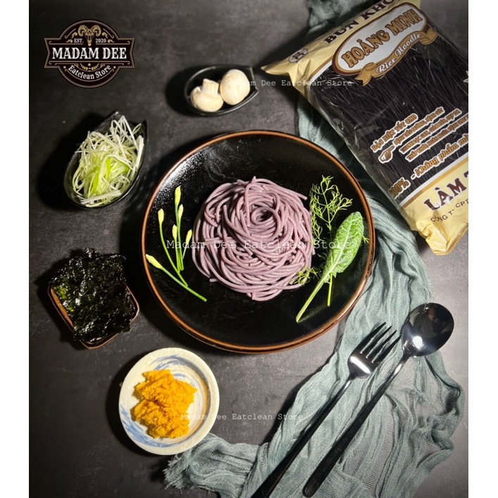 Bún gạo lứt đen Hoàng Minh 500gr dinh dưỡng tốt cho sức khoẻ, eatclean, giảm cân, thực dưỡng