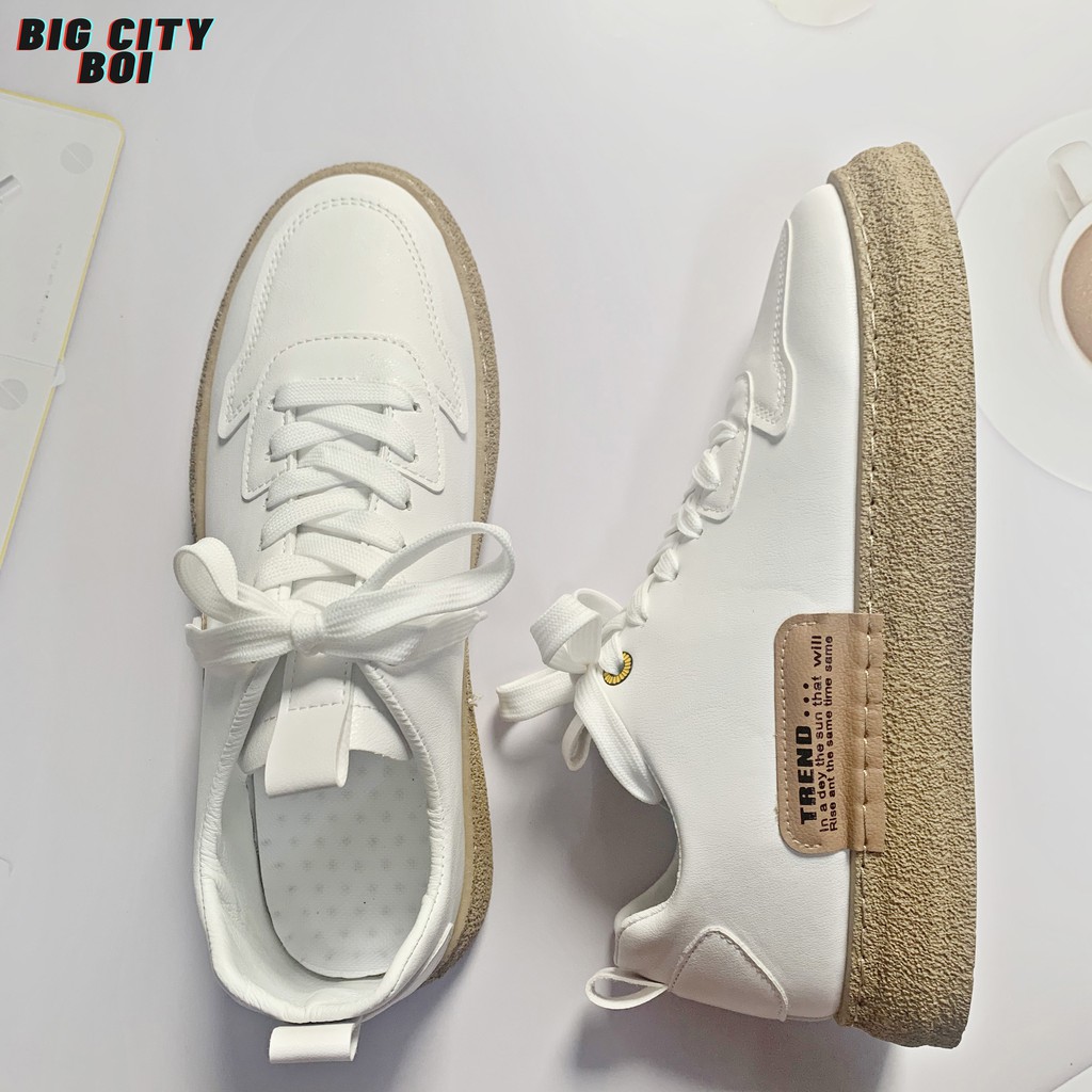 [Mẫu Mới Mag Trend] Giày Thể Thao Sneaker Đế Nhám Nam Nữ CTB-04 RENUP Êm Chân Thoáng Khí kiều Dáng Unisex Màu Trắng.