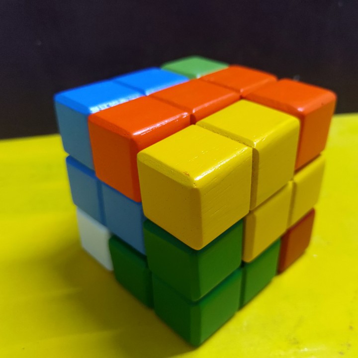 Đồ chơi thách thức thông minh, RUBIK 3X3 gỗ, đồ chơi giáo dục cho bé, đồ chơi Winwintoys