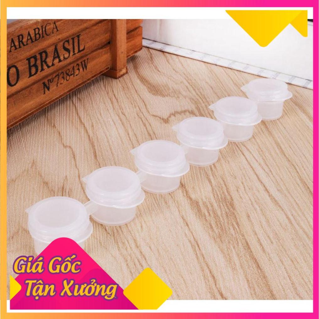 6 hủ nhựa đựng màu 2ml, 3ml, 5ml - Vỉ nhựa đựng màu - MỘC XINH