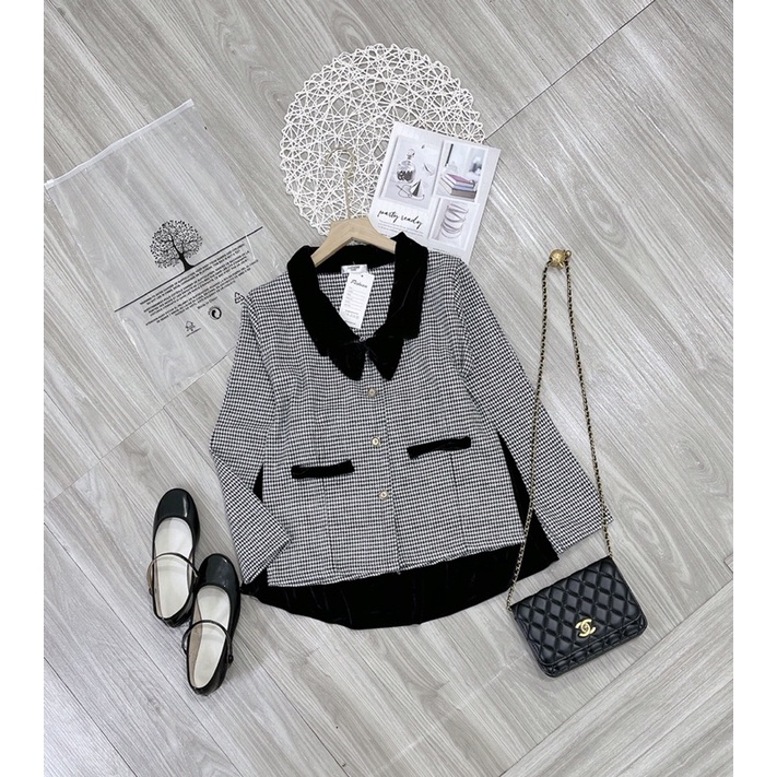 Set áo dạ chân váy nhung thời trang ktvyshop