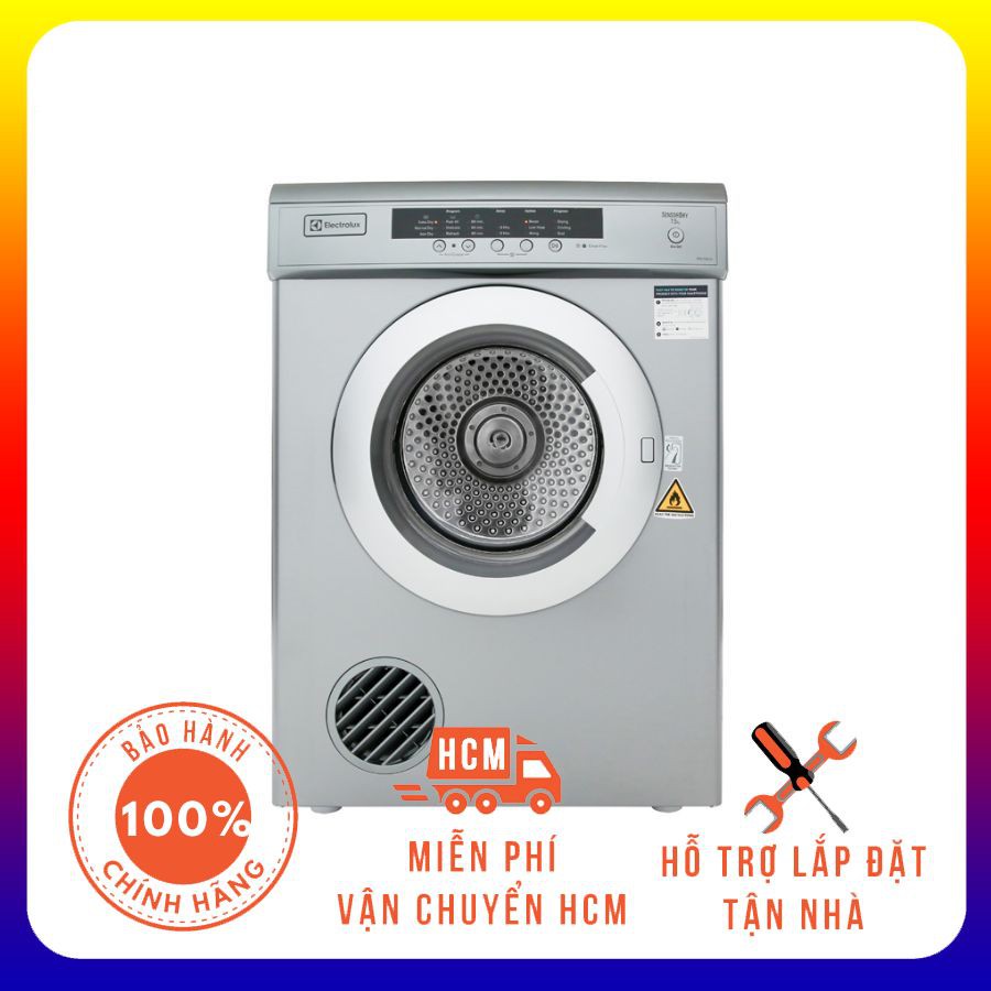 [Mã ELMS5TR giảm 5% đơn 5TR] [Giao HCM] - Máy sấy quần áo Electrolux EDV7552S, 7.5kg (Xám bạc) - Hàng Chính Hãng