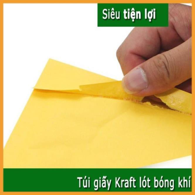 [Giá Gốc] 10 Túi Giấy Lót Bóng Khí (Kraft)  15x18+4cm - Phong Bì Đóng Gói Hàng Hóa Chống Sốc