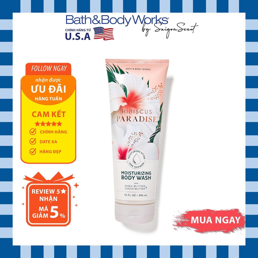 Kem dưỡng toàn thân Bath &amp; Body Works Hibicus Paradise (226g)