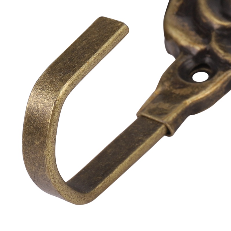 Bộ 2 Móc Treo Rèm Cửa Hình Hoa Hồng Bằng Kim Loại