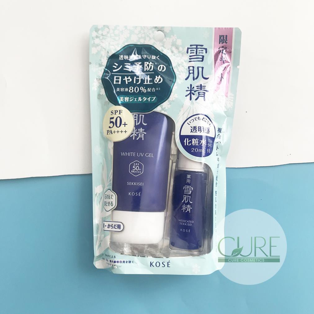 [Mẫu mới tặng] Kem chống nắng Kose dạng Milk Sekkisei Sun Protect Essence Milk SPF 50 60gr