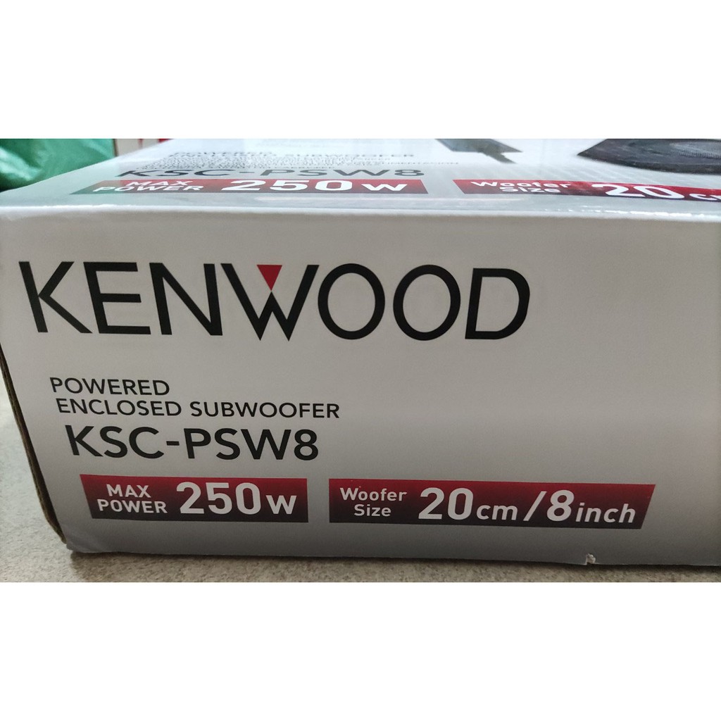 ✅HCM_Loa Sub Gầm Ghế, Loa Bass ô tô KENWOOD KSC-PSW8 bảo hành 12 tháng