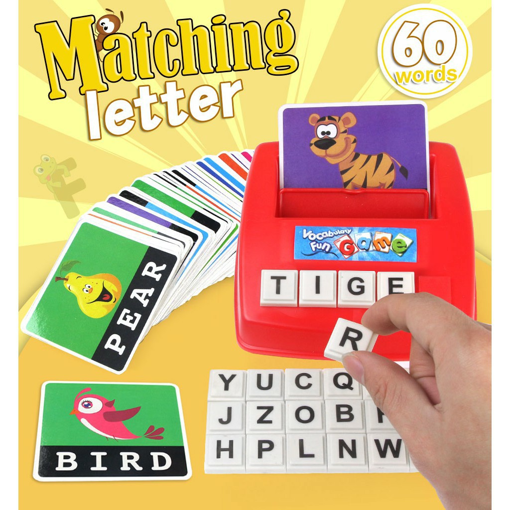 Matching Letter Game học từ tiếng anh , xếp câu cho bé