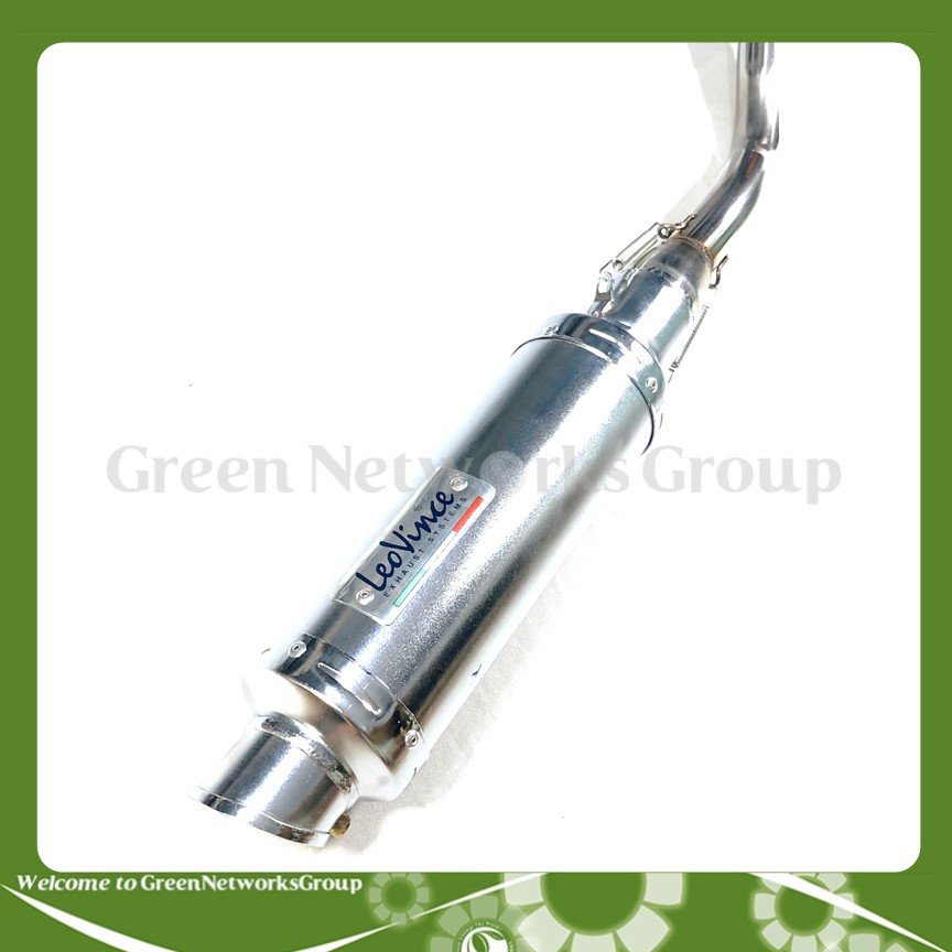 Pô Leovince bạc + cổ pô Exciter 150 Greennetworks