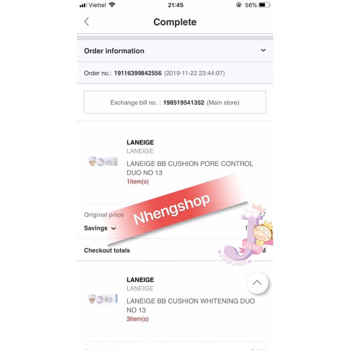 [Đủ bill][Giá săn sale] Phấn nước Laneige BB Cushion Pore Control / Whitening SPF50+ PA+++ | BigBuy360 - bigbuy360.vn