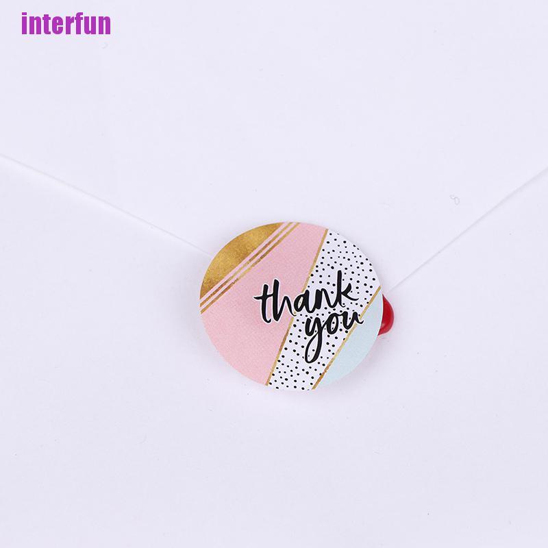 Cuộn 500 Miếng Dán Trang Trí Màu Hồng Kẻ Sọc