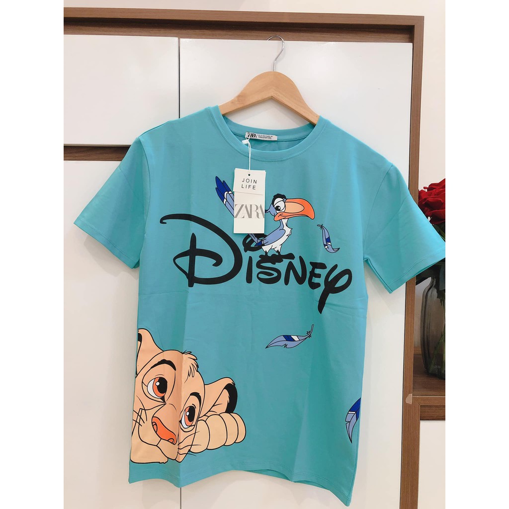 Áo phông thun hoạt hình zara xuất xịn nữ