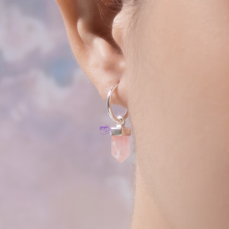 Bông Tai Đá Thiên Nhiên Bạc 925 Wanderlust SP004312 Gypsy.lala