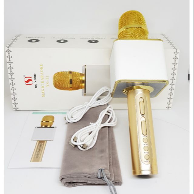 Mic hát karaoke kiêm loa bluetooth YS11