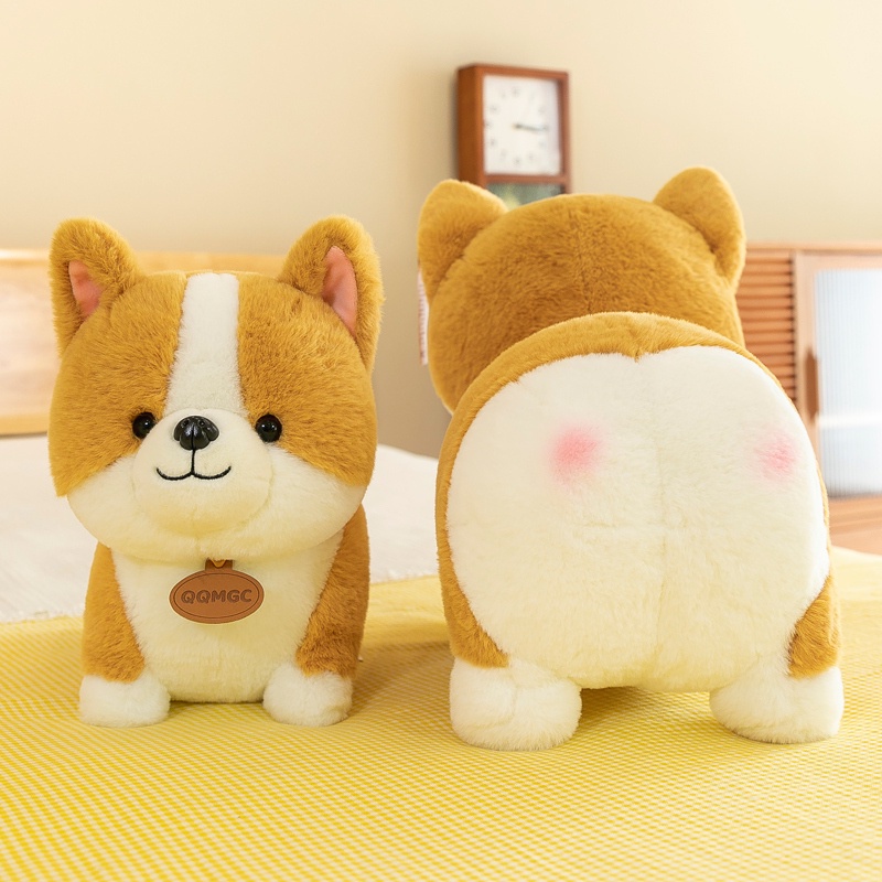 Thú Nhồi Bông Hình Cún corgi Dễ Thương