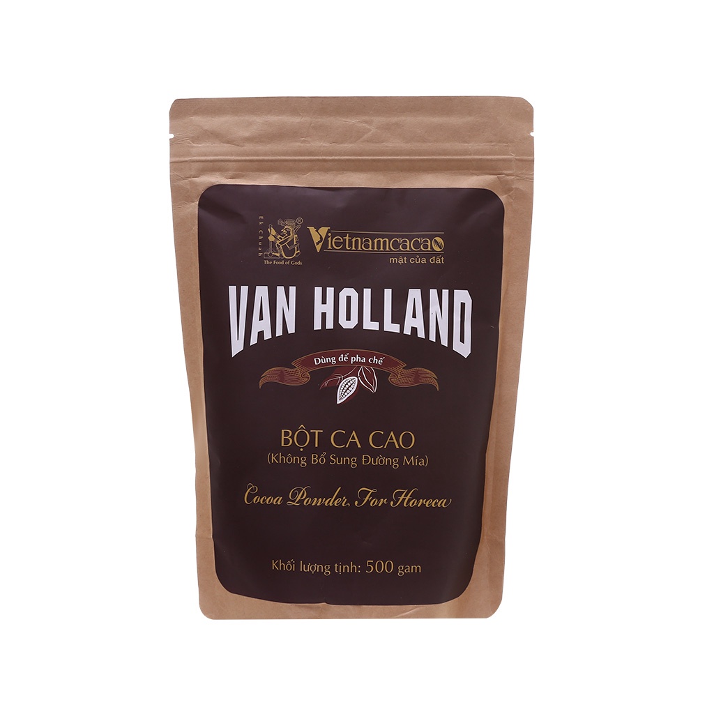 Bột ca cao không đường Van Holland bịch 500g