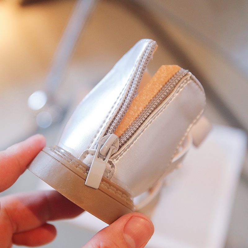 Xăng đan Đế Mềm Chống Trượt Đính Nơ Dễ Thương Dành Cho Bé Gái 2-16 Tuổi