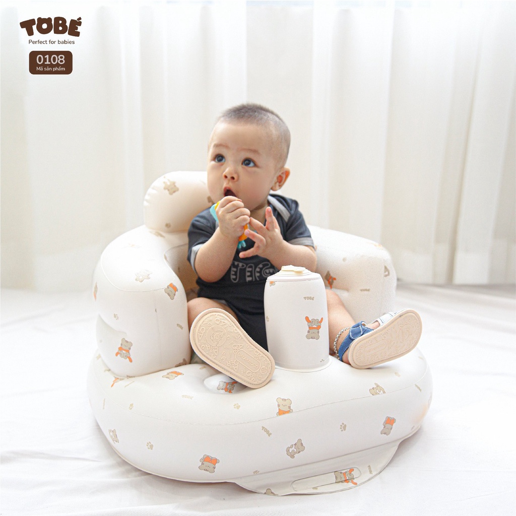 Ghế hơi tập ngồi cho bé cao cấp Tobe phong cách Hàn Quốc, an toàn chống trượt phù hợp cho bé từ 6 tháng tuổi