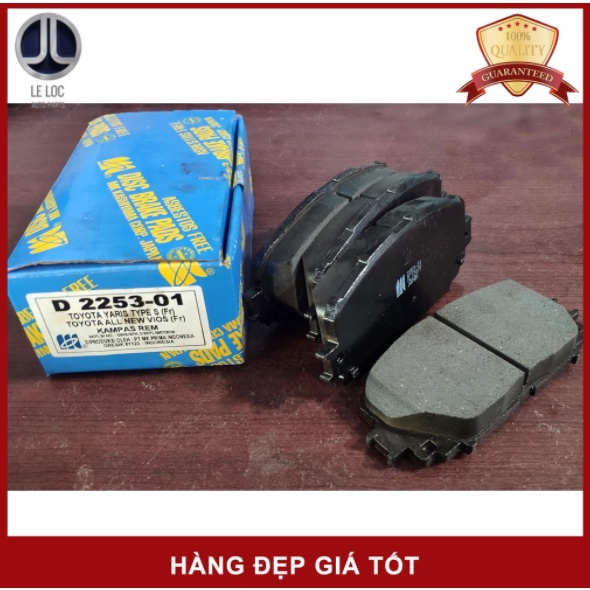 Má Phanh Trước Dành Cho Ô Tô Vios Đời 2008-2013 Hàng MK Mã D2253 [Hàng Chất Giá Rẻ]