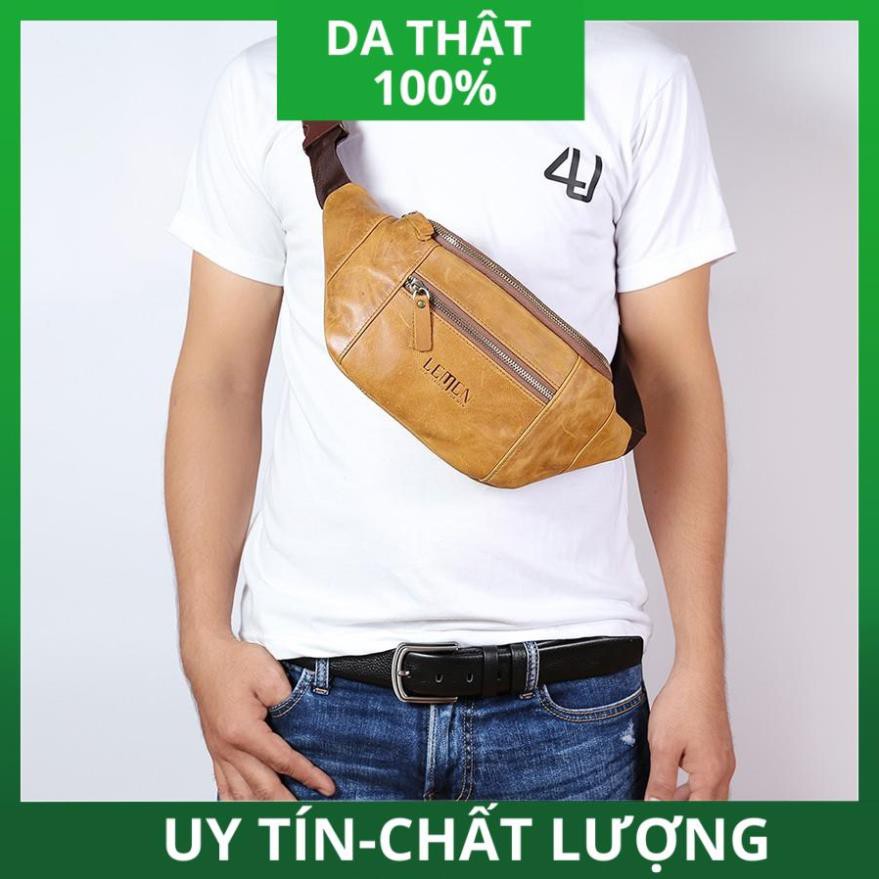 [ HÀNG CAO CẤP ] Túi Đeo Chéo Bụng MCK Da Bò Thật Cao Cấp Thời Trang DB285 | BigBuy360 - bigbuy360.vn