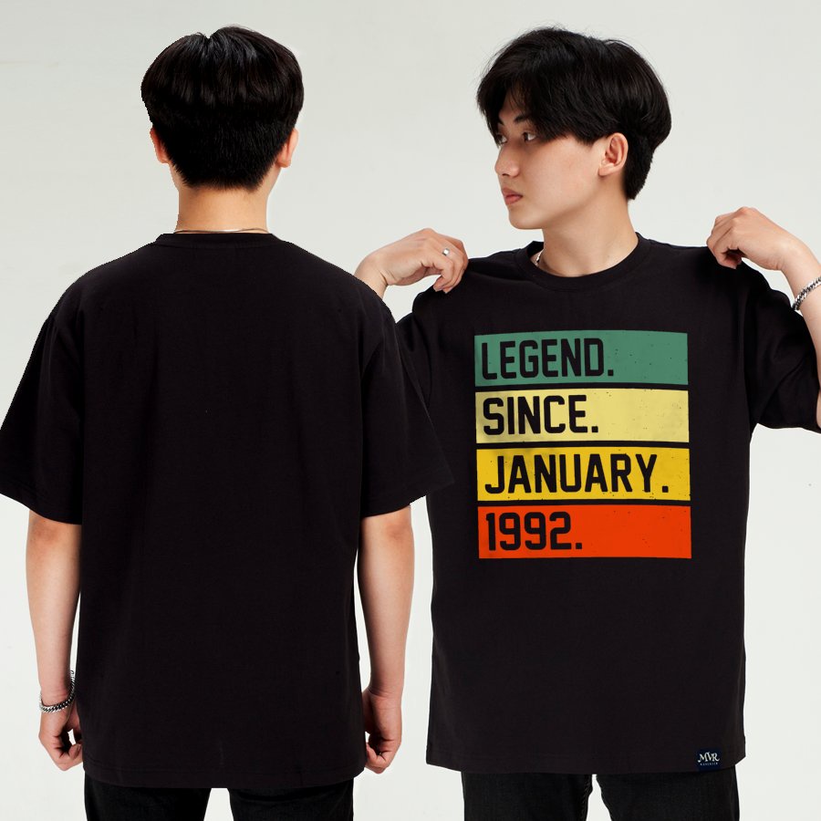 Áo thun unisex Mừng sinh nhật các huyền thoại sinh năm 1992 MVR KK4013