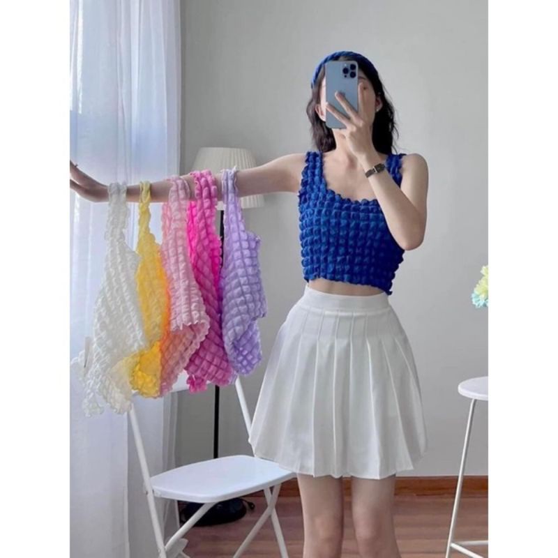 ÁO 2 DÂY VẢI XỐP BẢNG TO QC kt3ls ảnh thật ở cuối