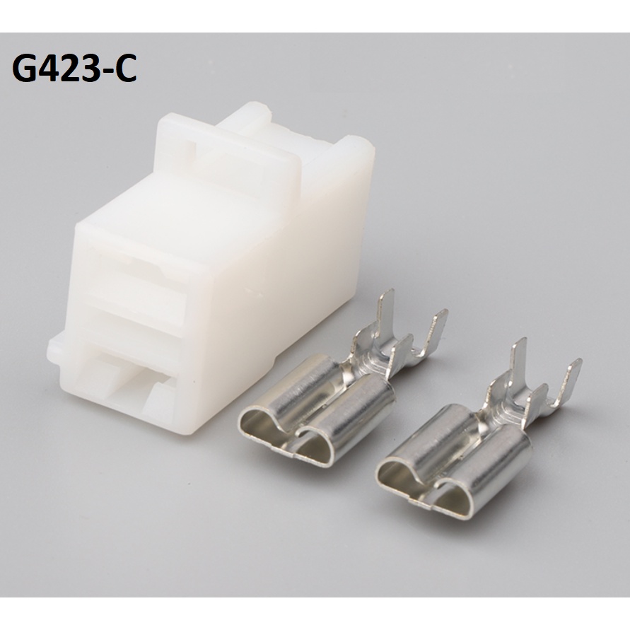 G423-Giắc cắm trên ô tô dòng điện cao 7.8mm 2 lỗ