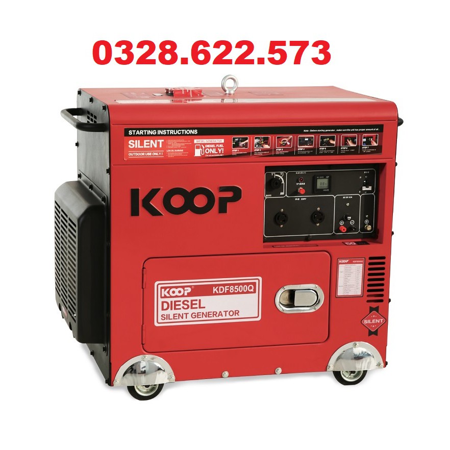 Máy Phát Điện Chạy Dầu 6Kw Koop KDF8500Q