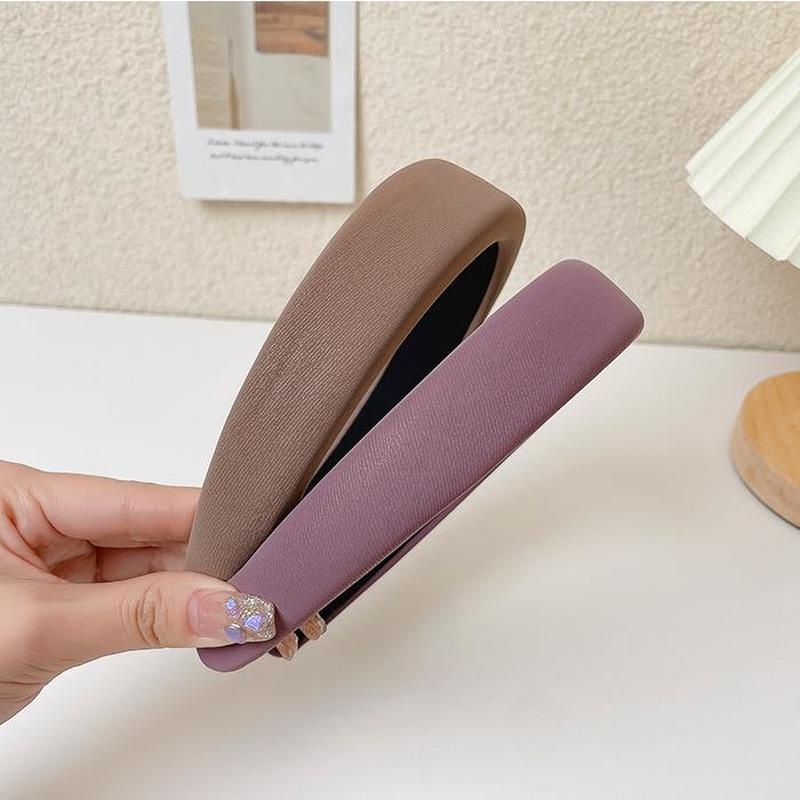 Băng Đô Dạng Bím Tóc Giả Thắt Nút Màu Trơn Đính Ngọc Trai Thời Trang Hàn Quốc