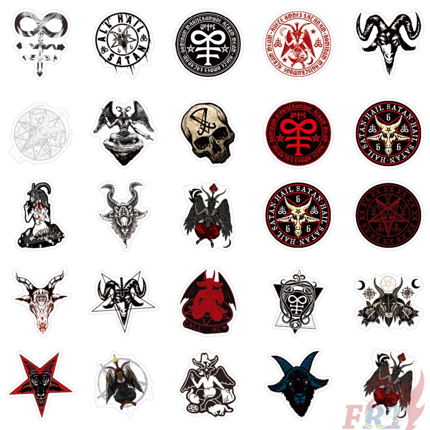 Miếng dán đề can unk Darkness Hell - Satan VS Pan Series 01 không thấm nước độc đáo