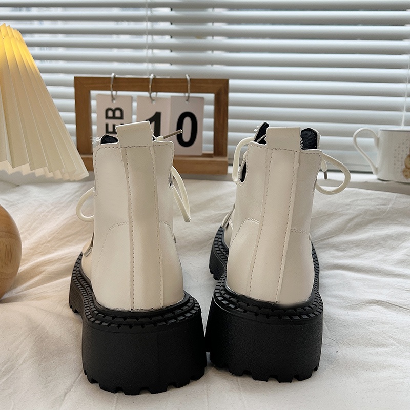 ❤Giày Boot Cổ Thấp Thời Trang Nữ Retro