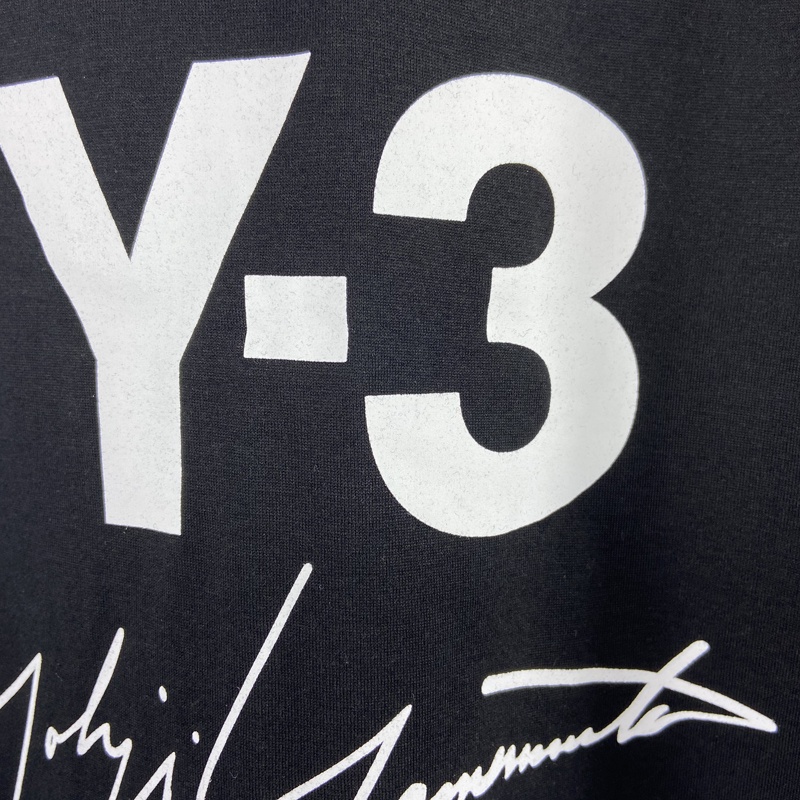 Áo Thun Nam Y3 Yohji Yamamoto Tay Ngắn Cổ Tròn Dáng Rộng Thời Trang