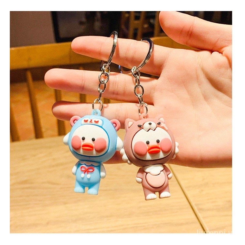Móc Khoá Hình Vịt Cute Hot Trend Móc Treo Chìa Khoá Silicon Hoạt Hình - Phụ Kiện Balo Túi Xách