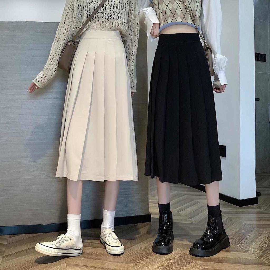 Chân váy xếp ly dáng dài - Hàng loại 1 cực dày dặn thiết kế mới nhất 2023 Korea's Style