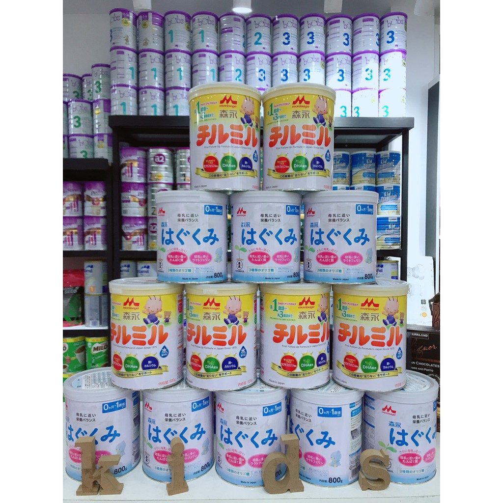 Sữa Morinaga nội địa Nhật số 0-1 và số 1-3 800gr