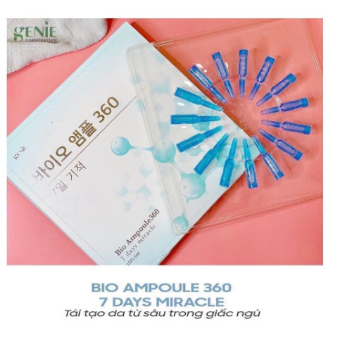 Tế Bào Gốc Genie Bio Ampoule 360 7 Days Miracle - Hàn Quốc