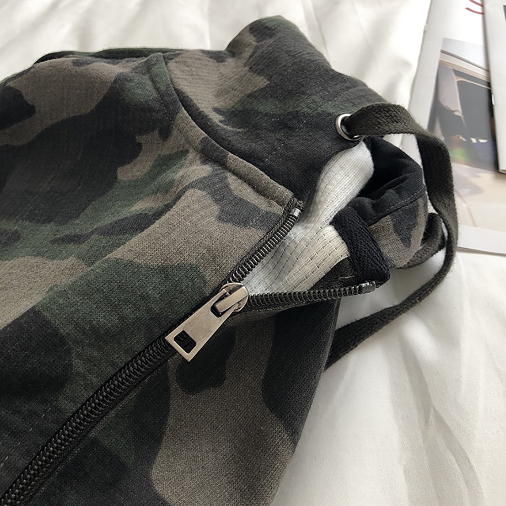 Áo Hoodie Camo Thời Trang, Nỉ Da Cá Cao Cấp