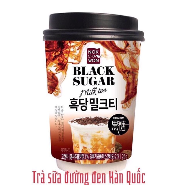 Trà sữa đường đen Hàn Quốc: 29k/ly