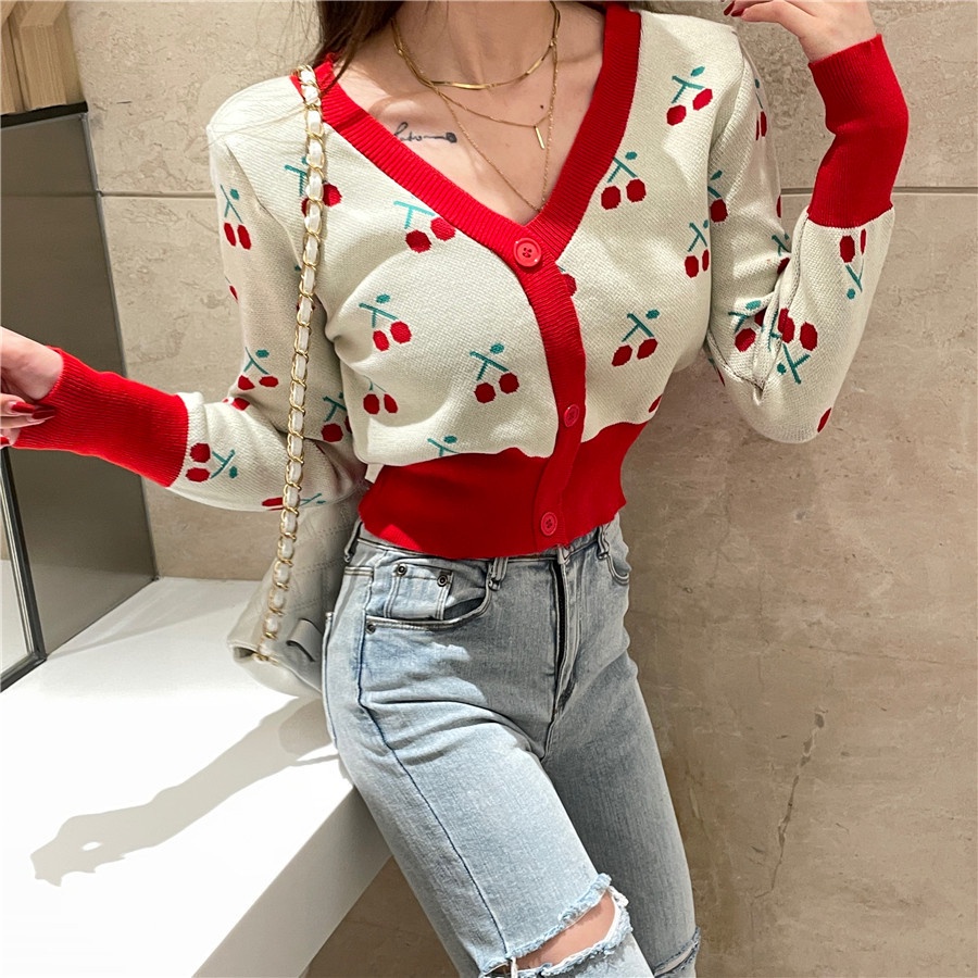 SUXI Áo len dài tay thiết kế mới thời trang theo phong cách hàn quốc dành cho nữ