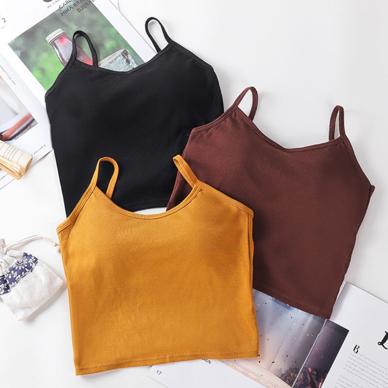 Xiangbao Áo Tank Top Dệt Kim Không Tay Màu Sắc Tươi Sáng Hở Lưng Thắt Nút Xoắn Gợi Cảm Cho Nữ Pa
