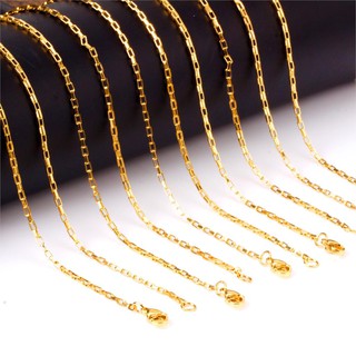 dây chuyền titan mạ vàng 18k như thật kiểu xích vuông