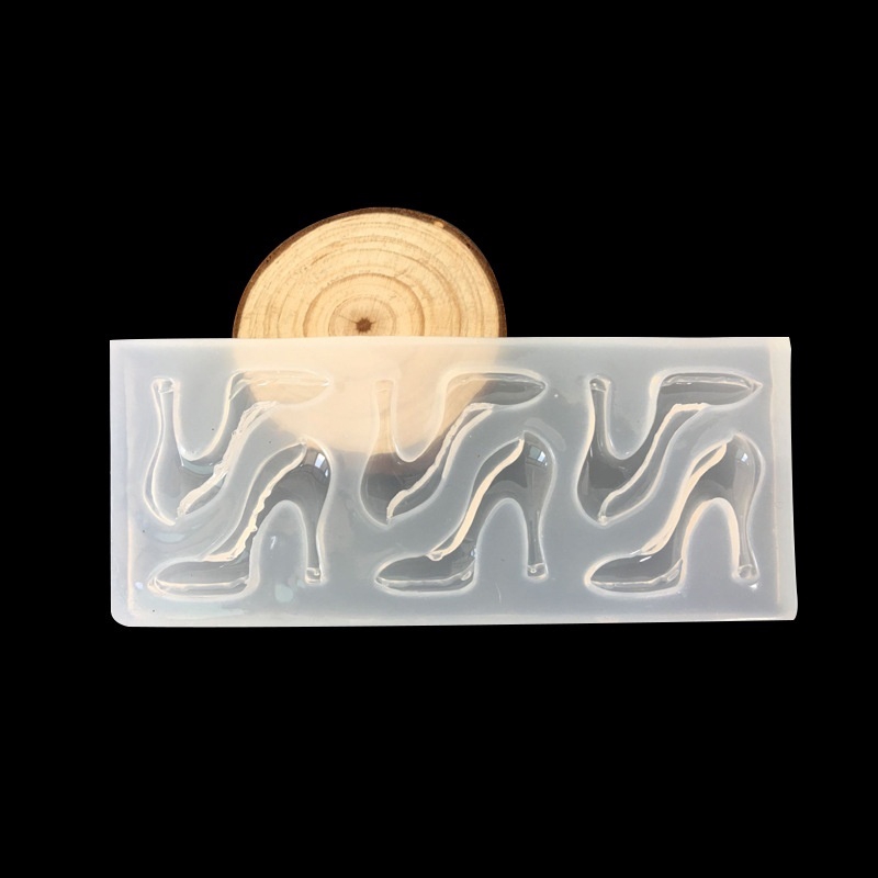 Khuôn Silicon Làm Đồ Trang Trí Đa Năng Hình Chiếc Giày Cao Gót Sáng Tạo